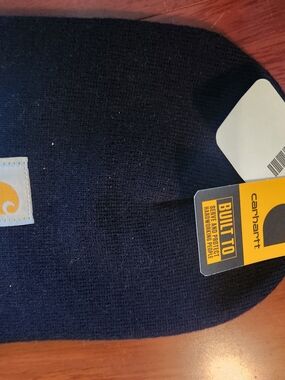Carhartt Black Knit Beanie with Branded Tag